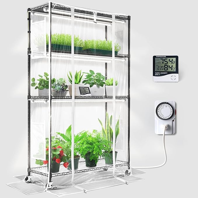 a picture of an indoor portable greenhouse